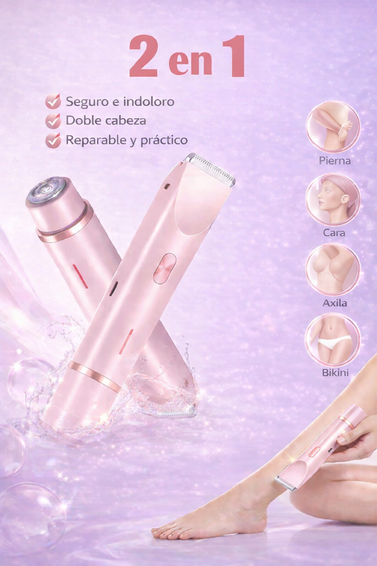 Depiladora Corporal 2 en 1 Calvora™ – Piel Suave en Minutos