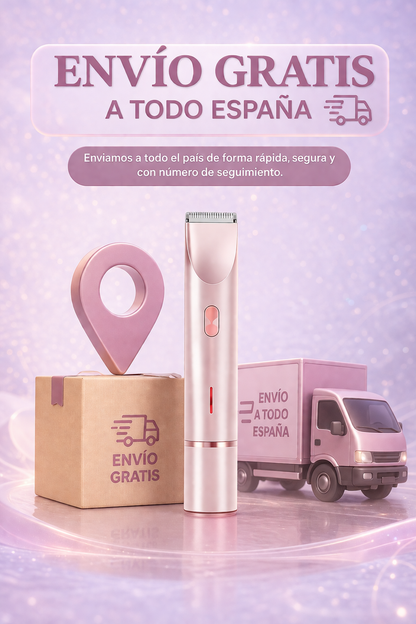 Depiladora waterproof 2 en 1: precisión, comodidad y cero dolor