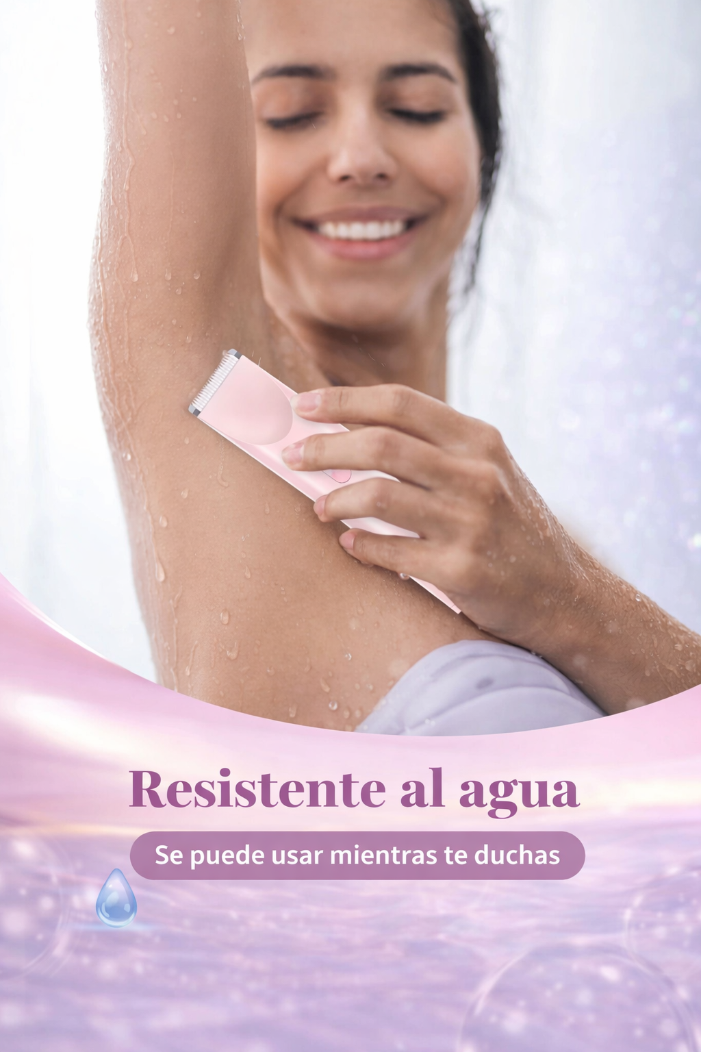 Depiladora waterproof 2 en 1: precisión, comodidad y cero dolor